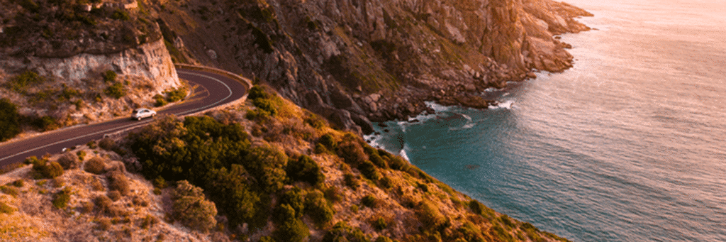 Живописная прибрежная дорога на Кипре