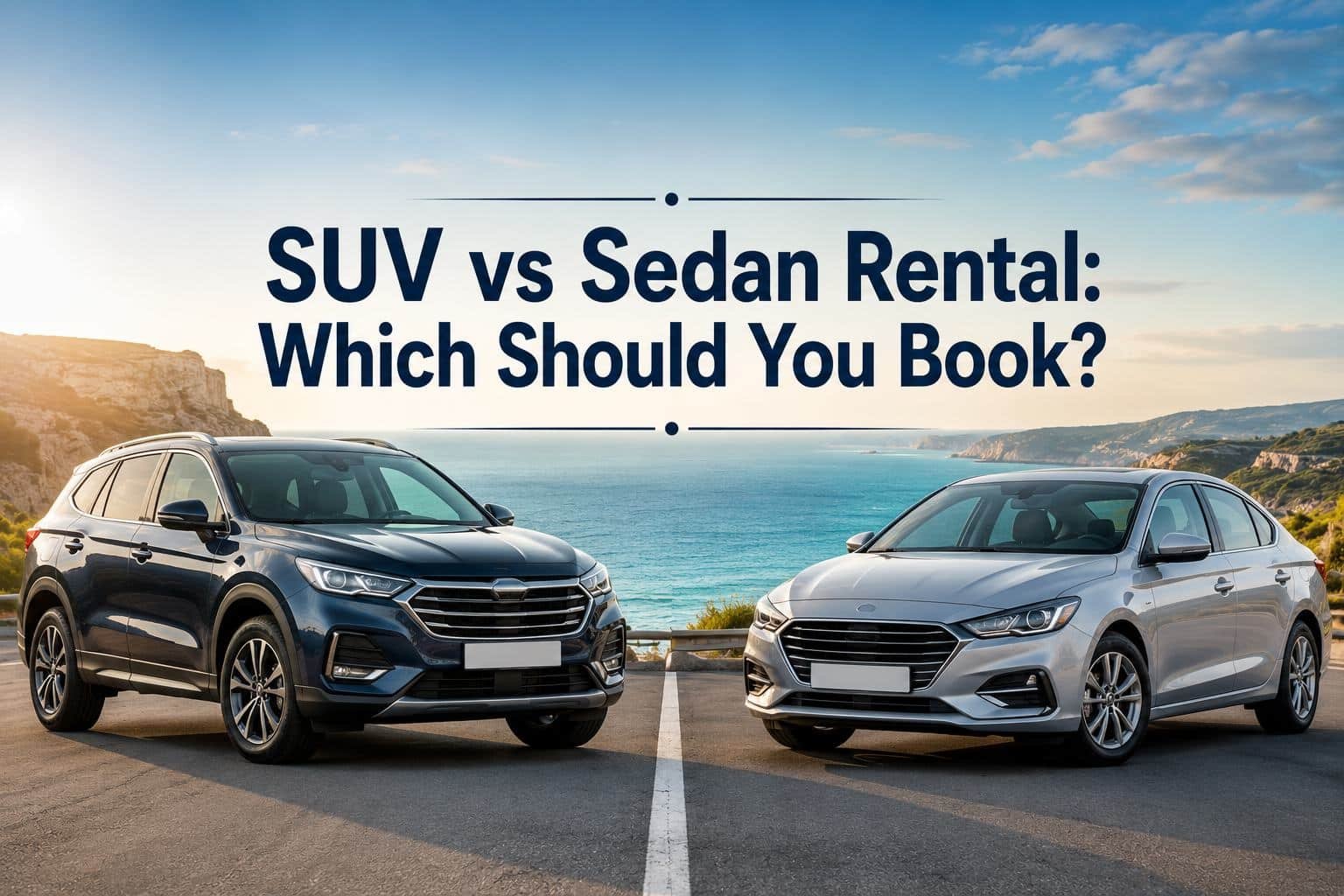 SUV or sedan rental choice for Cyprus travel